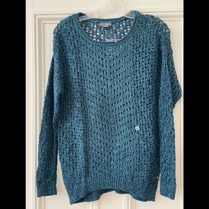 NWT Eddie Bauer Loose Knit Peakaboo Pullover Top XS